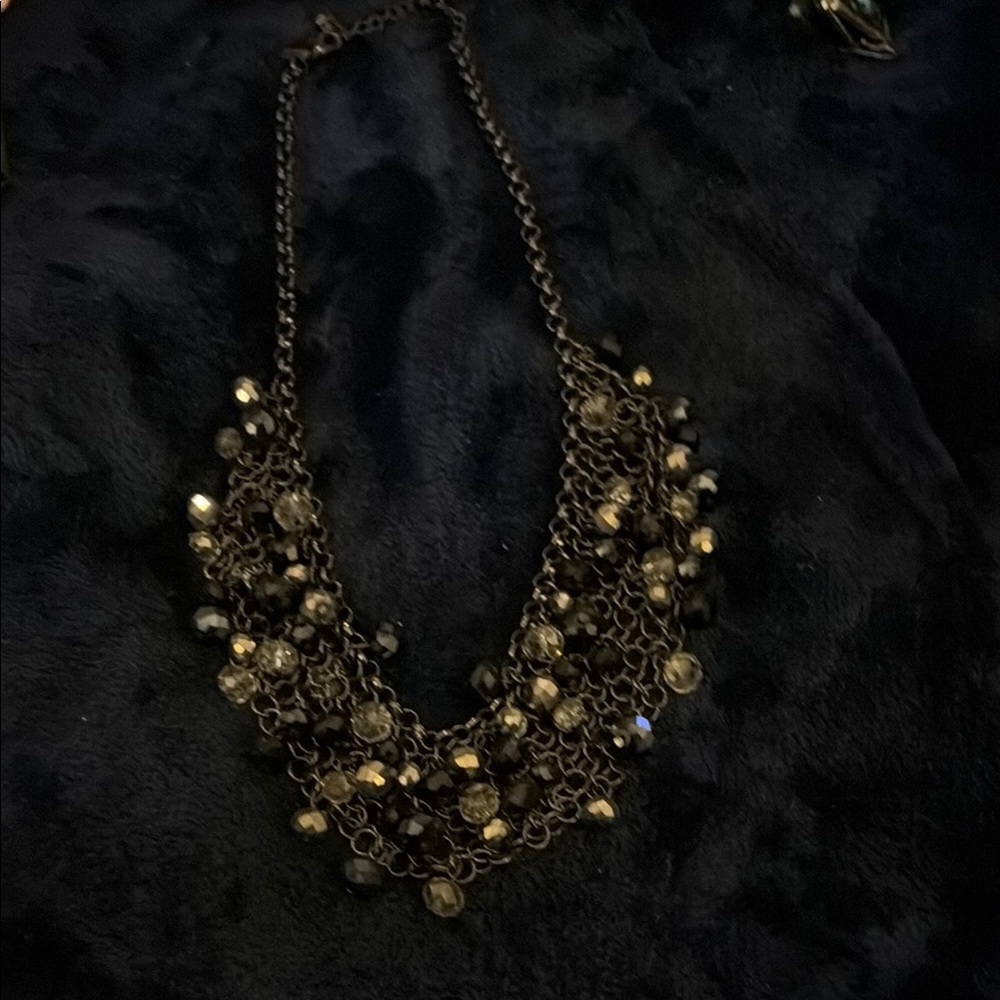 Elegant Black Statement Necklace